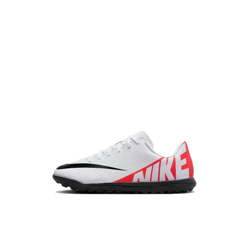 Nike Mercurial Vapor 15 Устойчивые к истиранию Низкие Футбольные бутсы Белый Красный Детские