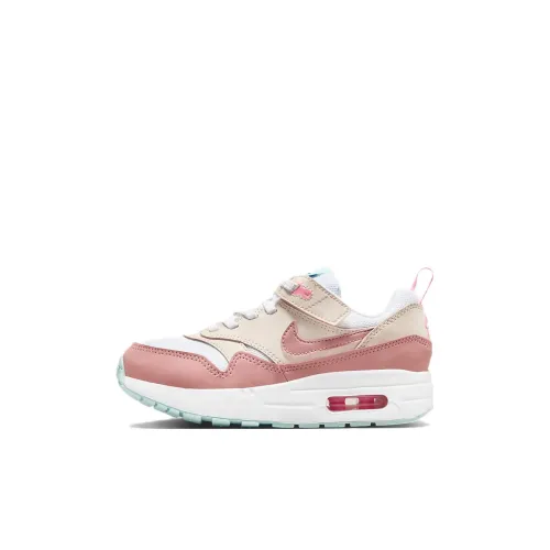 Nike Air Max 1 Детская беговая обувь Низкий топ Розовый Белый Kids