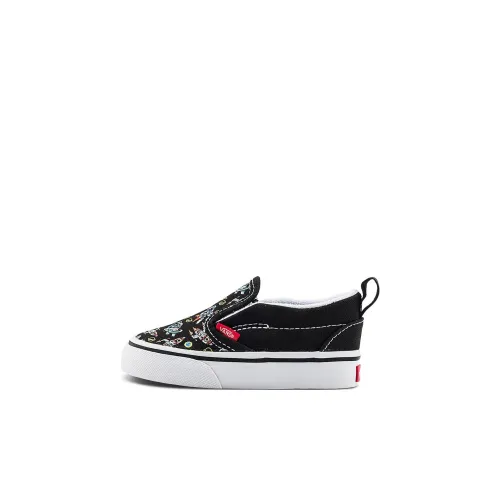 Vans Slip On Амортизация Износостойкие Низкие Топ Обувь для малышей Черный Infant And Toddler