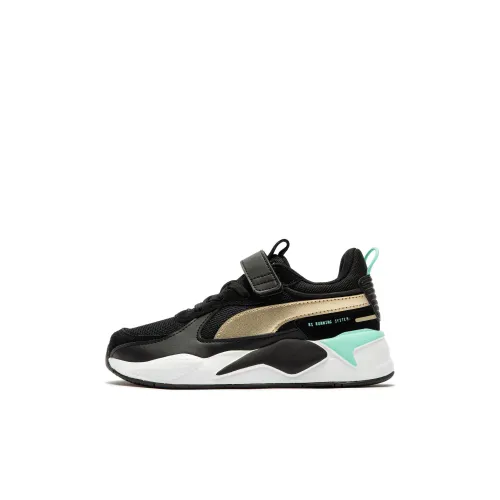 PUMA RS X Детская повседневная обувь Низкий топ Черный Золотой Kids
