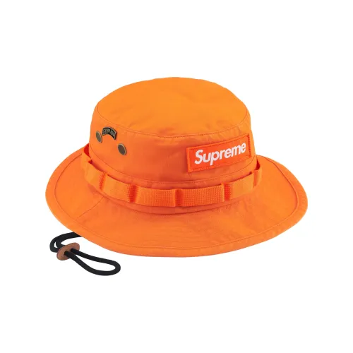 Supreme Cotton Bucket Hats Унисекс Оранжевый