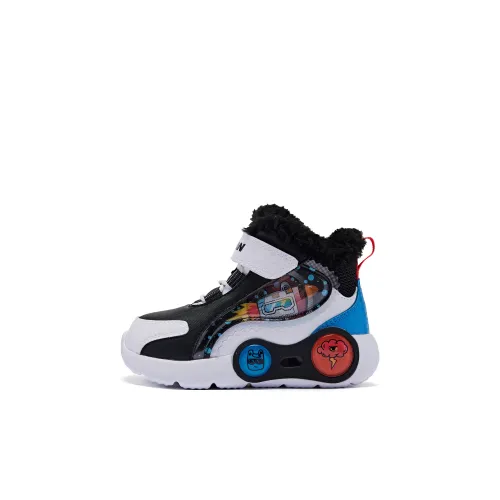 QIAODAN Обувь для малышей MID Топ Черный/Jordan Белый Baby