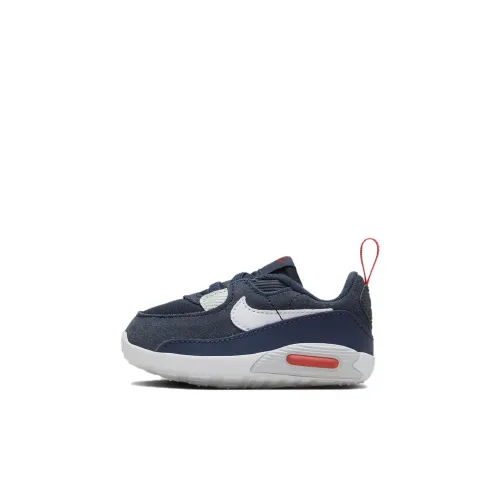 Nike Air Max 90 Crib Low Топ Обувь для малышей Синий черный Infant And Toddler