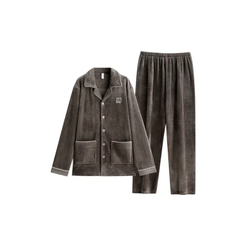 UAVAE ZJ LZS91808 Коричневый Мужской Пижамный Комплект