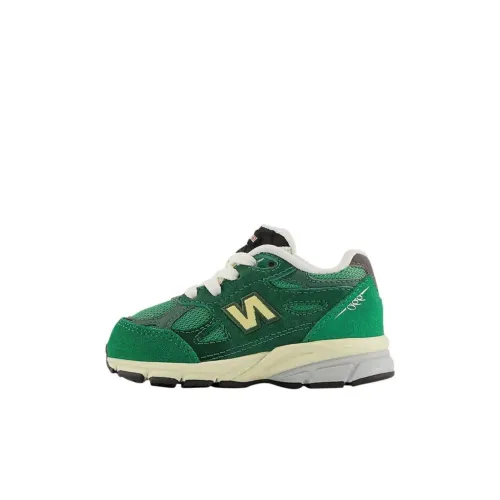 New Balance NB 990 V3 Anti KICK Низкий Топ Беговые кроссовки Зеленый Детский