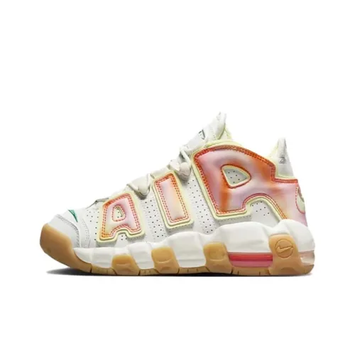 Nike Air More Uptempo 'Everything' Аbrasion Resistant MID Топ Детские Баскетбольные Кроссовки Бежевые
