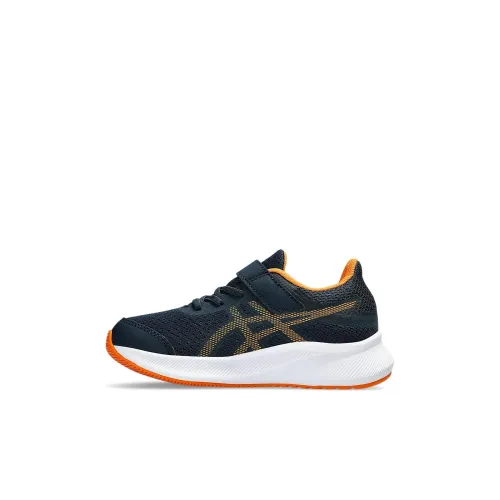 Asics Patriot 13 Износостойкий и Легкий Низкий Топ Детская Беговая Обувь Черный Желтый Детский