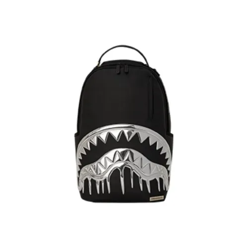 SPRAYGROUND Рюкзак из искусственной кожи стандартный унисекс черный и серебряный
