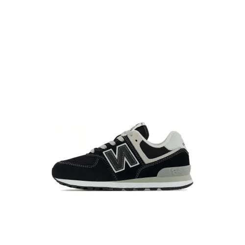 New Balance NB 574 Ядерная амортизация износостойкий низкий топ детские беговые кроссовки черный детский
