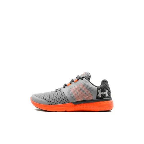 Under Armour Micro G Fuel Low Топ Детские беговые кроссовки Апельсин Серый Детский