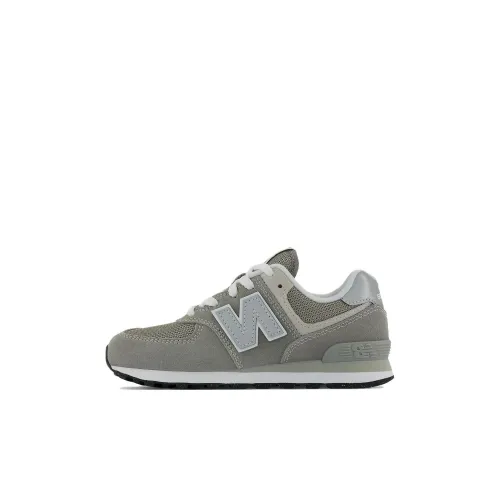 New Balance NB 574 Ядерная амортизация износостойкий низкий топ детские беговые кроссовки зеленый серый детский