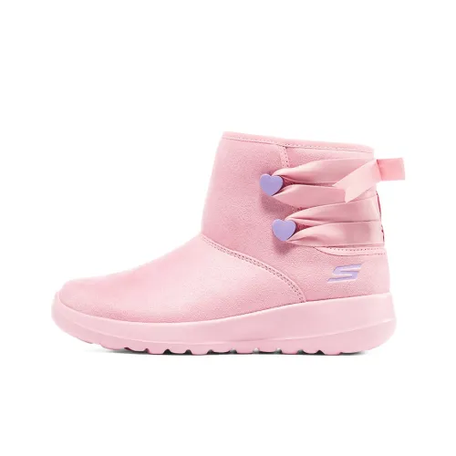 SKECHERS GIRLS Детские утепленные сапоги Розовый/Лаванда Школьный возраст