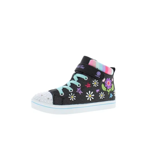 Skechers S Lights Искра Rayz BLOOMING Steps High Топ Kids Кеды Желтый Детский