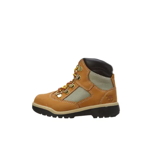 Timberland Field Boots Детская туристическая обувь хаки для дошкольников
