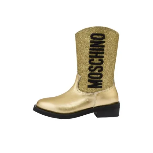 MOSCHINO Детские ботинки Золото Малыш