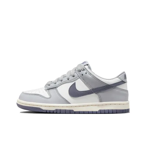 Nike Dunk Детские Скейтбординги Низкие Топы Темно-Серый Унисекс