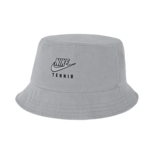Nike Cotton Bucket Hats Унисекс Серый