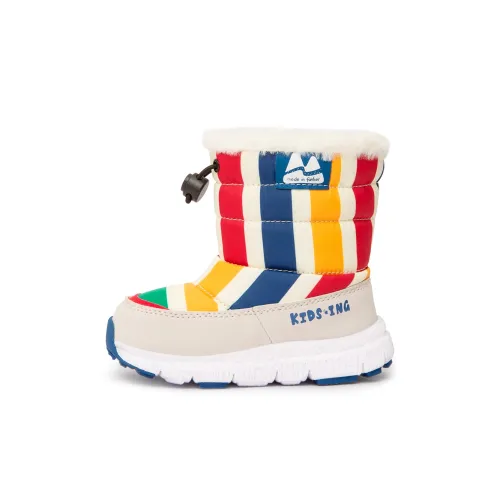 KIDSING Колено Высокие Детские ботинки Радужные Детские