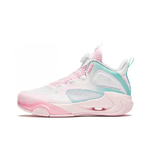 Antakids Детские баскетбольные кроссовки MID Топ Белый Розовый Синий Школьный возраст