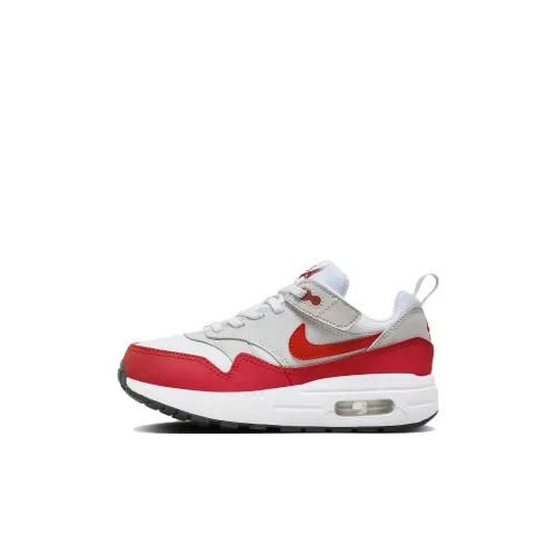 Nike Air Max 1 EasyOn Low Топ Детские беговые кроссовки Белый и красный Дети 3-7 лет