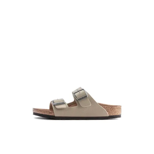 Birkenstock Детские домашние тапочки хаки узкая версия для малышей