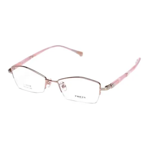 PORTS Чистый титан Нерегулярная форма Оправы для очков Женские Шампанское золото