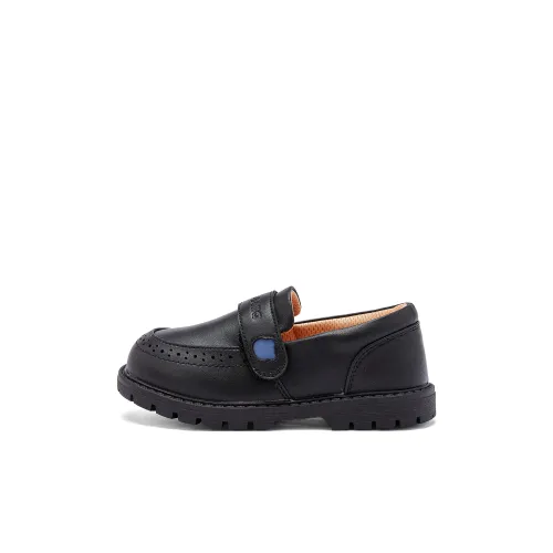 DAVE BELLA Slip-resistant Abrasion-resistant Low Top Детская кожаная обувь Черный для детей 3-7 лет