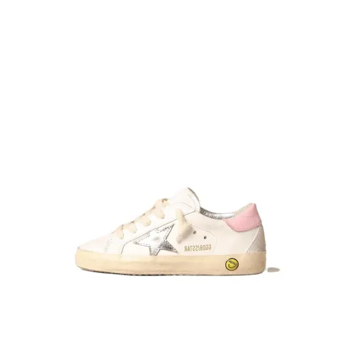 Golden Goose Супер Звезда Детские Скейтбординги Низкий Топ Экрю Kids