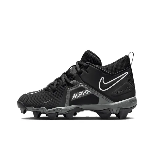 nike Alpha Menace Slip-Resistant Anti-KICK MID Детские футбольные бутсы Top Черные Подростки