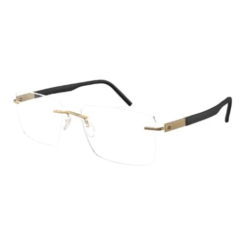 SILHOUETTE Титан SPX Материал Нерегулярная форма Оправы для очков Мужской Черный Золотой