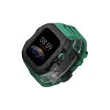 [Классический Чисто черный Чехол] + [Зеленый Ремень - Черная Бабочка Пряжка]