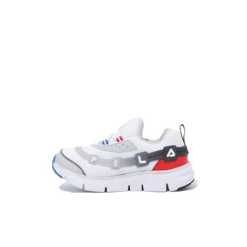 FILA KIDS Kkumi 815 Противоскользящий Устойчивый к истиранию Низкий Топ Детская Беговая Обувь Белый Корейский стиль Детский