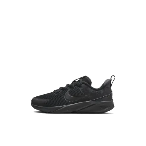 Nike Star Runner 4 Slip-Resistant Low Top Детская беговая обувь Черная для детей 3-7 лет