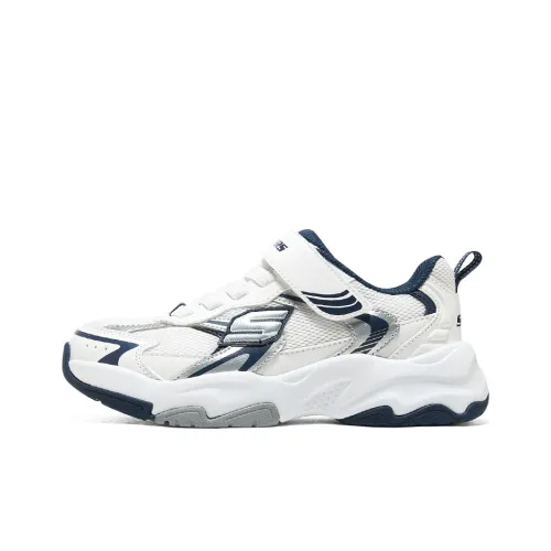 Беговые кроссовки Skechers Kids Low Top Белый Серебряный для школьников