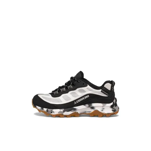 MERRELL Moab Slip-Resistant Abrasion-Resistant Low Top Детская Туристическая Обувь Черный Белый Детский
