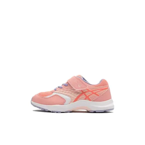 Asics Kb MG Дышащий Oтскок Поддержка Низкий Топ Детские Беговые Кроссовки Розовый Белый Пре-Школа