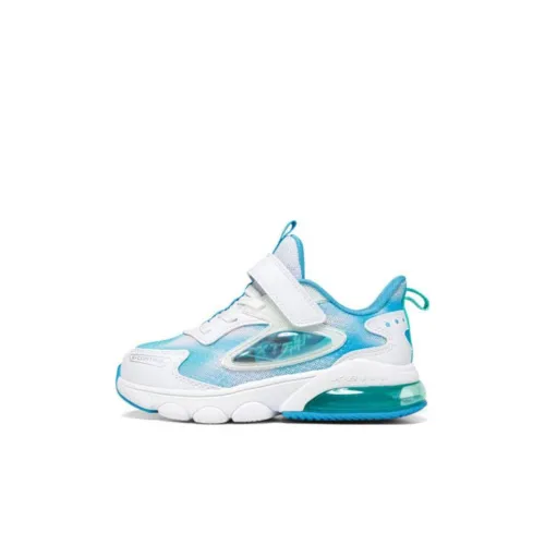 XTEP Амортизация Низкий Топ Детская Беговая Обувь Белый Синий Дети Возраст 3-7 Лет