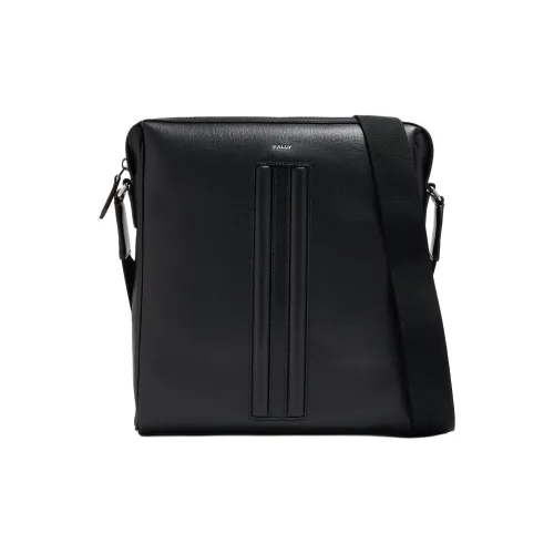 BALLY Кожа Курьерская Сумка Сумка через плечо Мужская Черная