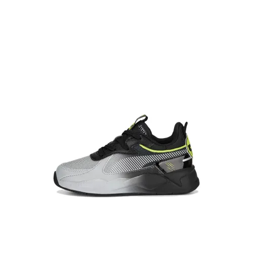 MIRACULOUS X PUMA RS X Износостойкий и Легкий MID Топ Детские беговые кроссовки Черный Серый Детский