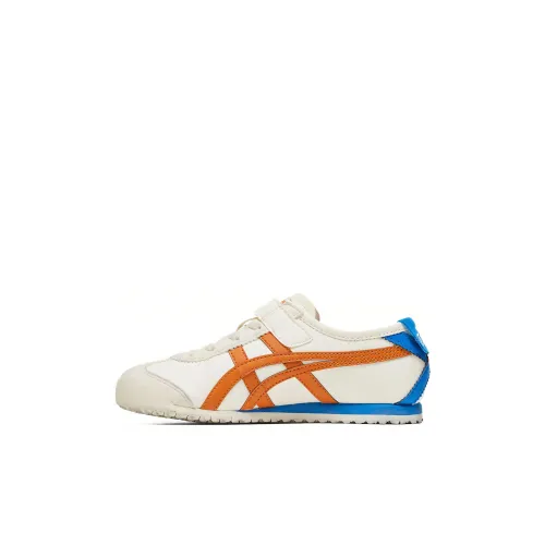 Onitsuka Tiger MEXICO 66 Low Топ Детская беговая обувь Белый Оранжевый Синий Детский