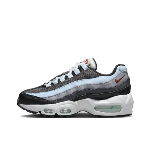 Nike Air Max 95 Износостойкие И Легкие Детские Лайфстайл Обувь Серый Синий Подростки