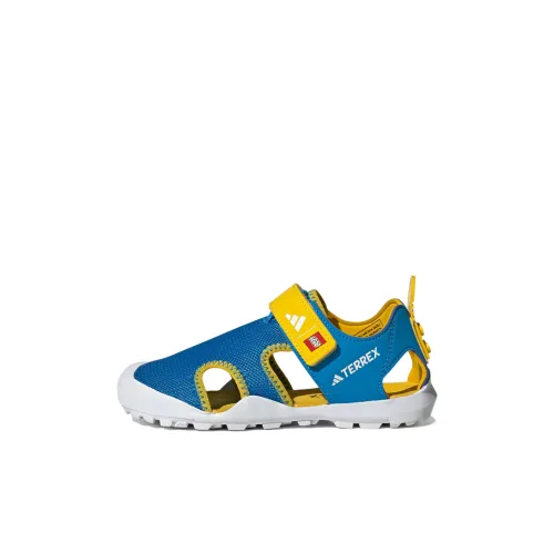 LEGO x Adidas Captain Toey Slip Resistant Abrasion Resistant Children's Sandals Blue Yellow Children's ЛЕГО x Adidas Captain Toey Slip Resistant Abrasion Resistant Детские Сандалии Синий Желтый Детский