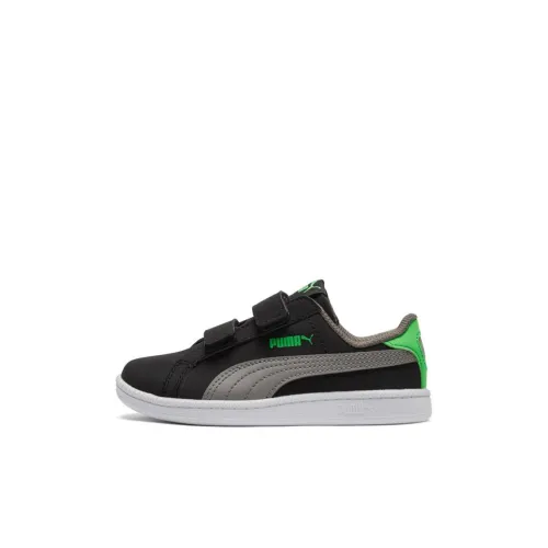 PUMA Fun Anti KICK Устойчивый к истиранию Низкий Топ КIDS Lifestyle Shoes Черный Серый Детский
