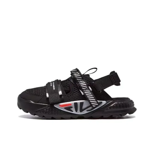 FILA KIDS Танк Slip-resistant Амортизация и Дышащие Детские Сандалии Черные