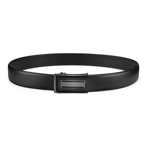 Roberta Di Camerino Ремни из коровьей кожи мужские черные 3,45 см с надписью "A" поздравительная открытка и печать фотографий