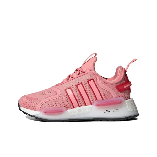 Adidas Originals NMD_V3 Slip-resistant Abrasion-resistant Kids Lifestyle Shoes Pink Teenagers Adidas Originals NMD_V3 Противоскользящие Устойчивые к истиранию Детские Лифтайн Шувс Розовые Подростки