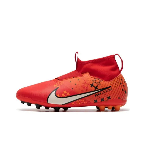 Nike Mercurial Superfly 9 MID Топ Детские футбольные бутсы Красный