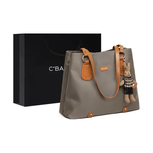 C°BANNER Ткань Синтетическая кожа Одно плечо Сумка-тоут Обычная Женская Слоновая серый