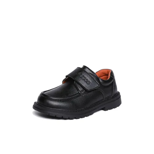 BOBDOG Дышащий и Легкий Низкий Топ Детская Кожа Обувь Черный Детский