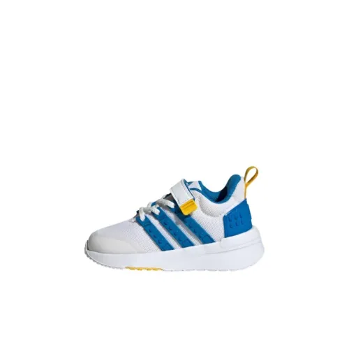 LEGO x Adidas Neo Racer TR21 Устойчивая к истиранию Дышащая Низкая Обувь для малышей Белый Синий Infant и Toddler